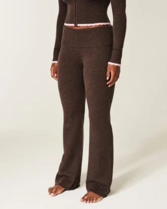 Gilly Hicks Sweater-Knit Foldover Bootcut Broek