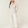 Gilly Hicks Sweater-Knit Foldover Straight Pants Gilly Hicks Sweater-Knit Foldover Straight Pants