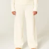 Gilly Hicks Sweater-Knit Foldover Straight Pants Gilly Hicks Sweater-Knit Foldover Straight Pants