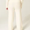 Gilly Hicks Sweater-Knit Foldover Straight Pants Gilly Hicks Sweater-Knit Foldover Straight Pants