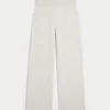 Gilly Hicks Sweater-Knit Foldover Straight Pants Gilly Hicks Sweater-Knit Foldover Straight Pants