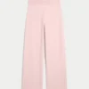 Gilly Hicks Sweater-Knit Foldover Straight Pants
