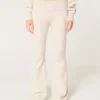Gilly Hicks Sweater-Knit Foldover Waist Flare Pants