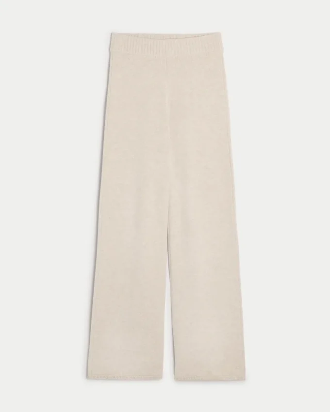 Gilly Hicks Sweater-Knit Straight Pants Gilly Hicks Sweater-Knit Straight Pants
