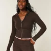 Gilly Hicks Sweater met capuchon en geschulpte zoom