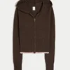 Gilly Hicks Sweater met capuchon en geschulpte zoom