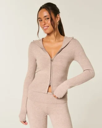 Gilly Hicks Sweater met rits en capuchon