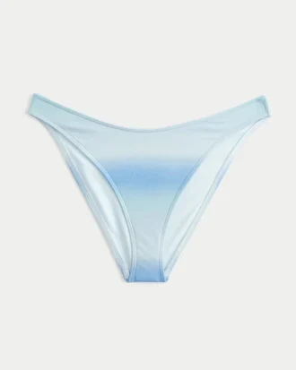 Glanzend hoog uitgesneden cheeky bikinibroekje