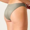 Glanzend hoog uitgesneden cheeky bikinibroekje