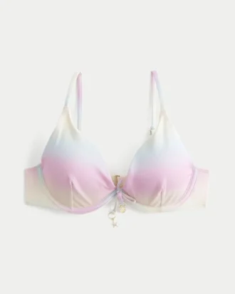 Glanzende beugelbikinitop