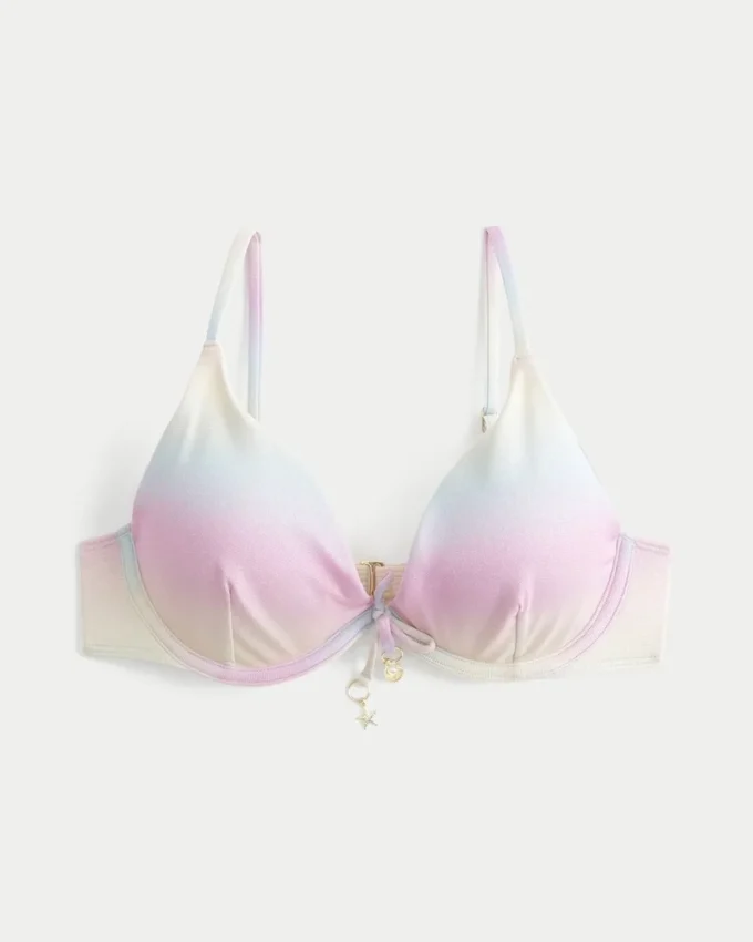 Glanzende beugelbikinitop Glanzende beugelbikinitop