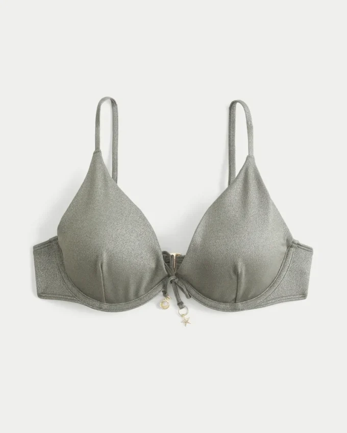 Glanzende beugelbikinitop Glanzende beugelbikinitop