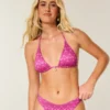 Glinsterende multiway driehoekige bikinitop