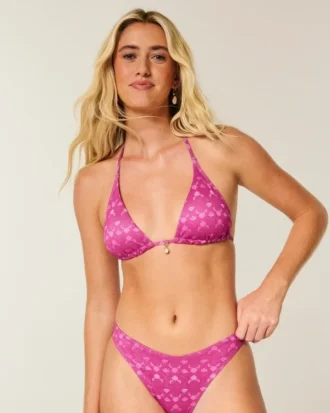 Glinsterende multiway driehoekige bikinitop