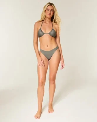 Glinsterende multiway driehoekige bikinitop