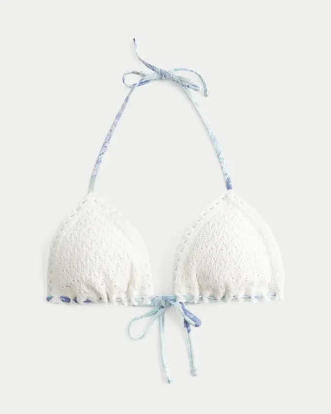 Haakwerk-stijl driehoekige bikinitop Haakwerk-stijl driehoekige bikinitop