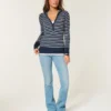 Henley met lange mouwen en capuchon Henley met lange mouwen en capuchon