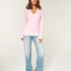 Henley met lange mouwen en capuchon
