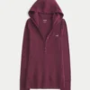 Henley met lange mouwen en capuchon