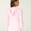 Henley met lange mouwen en capuchon