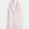 Henley met lange mouwen en capuchon