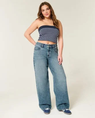 Hoge baggy jeans
