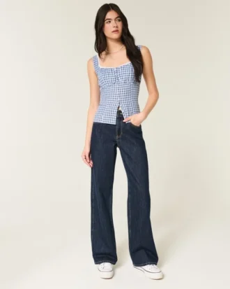 Hoge baggy jeans