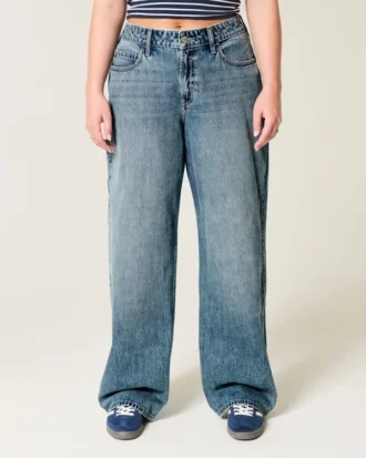 Hoge baggy jeans