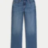 Hoge taille donkere wassing dad jeans Hoge taille donkere wassing dad jeans