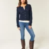 Hoge taille, donkere wassing, super skinny jeans