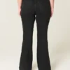 Hoge zwarte flare jeans