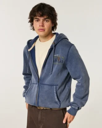 Holiday Vault Release Big Bear Lake grafische hoodie met ritssluiting