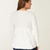 Holiday Vault Release Easy satijnen babydolltop met strik aan de voorkant Holiday Vault Release Easy satijnen babydolltop met strik aan de voorkant