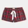 Holiday Vault Release Satijnen flanellen minishort met strik Holiday Vault Release Satijnen flanellen minishort met strik