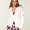 Holiday Vault Release Sherpa-gevoerde hoodie met ritssluiting en logo Holiday Vault Release Sherpa-gevoerde hoodie met ritssluiting en logo