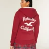 Holiday Vault Release Sherpa-gevoerde hoodie met ritssluiting en logo Holiday Vault Release Sherpa-gevoerde hoodie met ritssluiting en logo