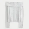 Hollister Comfortabele Cloud Stitchy Off-the-Shoulder Sweater Hollister Comfortabele Cloud Stitchy Off-the-Shoulder Sweater