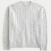 Hollister Comfy Cloud kabeltrui met ronde hals Hollister Comfy Cloud kabeltrui met ronde hals