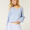 Hollister Comfy Cloud oversized trui met V-hals Hollister Comfy Cloud oversized trui met V-hals