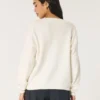 Hollister Comfy Cloud oversized trui met V-hals Hollister Comfy Cloud oversized trui met V-hals