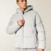 Hollister Feel Good fleece pufferjack Hollister Feel Good fleece pufferjack