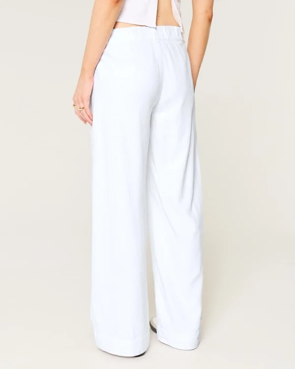 Hollister Livvy broek met lage taille en wijde pijpen