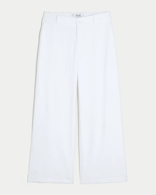 Hollister Livvy broek met lage taille en wijde pijpen