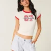 Hollister Livvy laag uitgesneden short van linnenmix