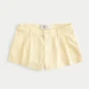 Hollister Livvy laag uitgesneden short van linnenmix