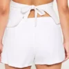 Hollister Livvy laag uitgesneden short van linnenmix 3″