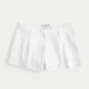 Hollister Livvy laag uitgesneden short van linnenmix 3″