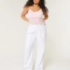 Hollister Livvy Ultra High-Rise Linnenmix Broek met wijde pijpen