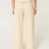 Hollister Livvy Ultra High-Rise Linnenmix Broek met wijde pijpen Hollister Livvy Ultra High-Rise Linnenmix Broek met wijde pijpen