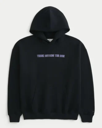 Hollister x Taco Bell boxy hoodie met print